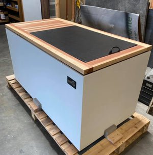 cold plunge with a cold