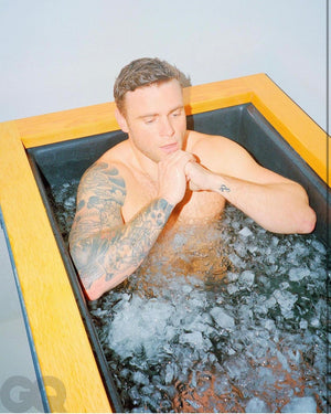 plunge with an ice bath tub