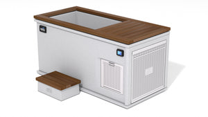 Bianco Romano Granite / Composite Antique Mahogany