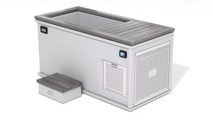 Bianco Romano Granite / Composite Driftwood Grey