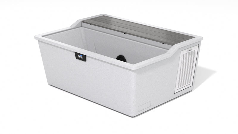 Bianco Romano Granite / Composite Driftwood Grey