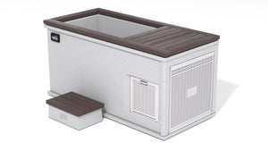 Bianco Romano Granite / Brown Plastic