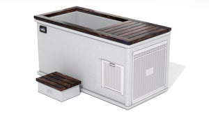 Bianco Romano Granite / Shou Sugi Ban - Dark Burn