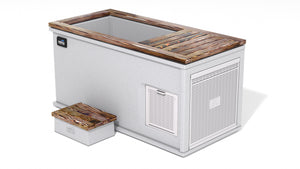 Bianco Romano Granite / Shou Sugi Ban - Tiger Stripe