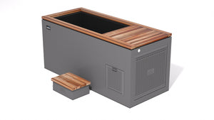 Dark Gray / California Redwood