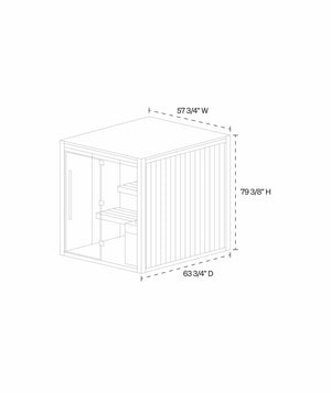tab = Dimensions | view = Dimensions | exterior = 57¾