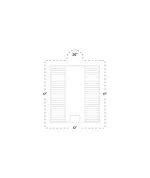 tab = Dimensions | view = Clearance | exterior = 82⅜