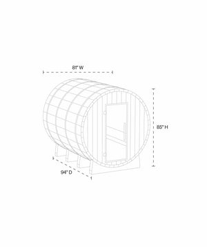 tab = Dimensions | view = Dimensions | exterior = 82⅜