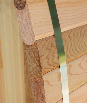 tab = Craft | heading = Choose your finish | body = Rustic red cedar or onyx-stained hemfir, both built to last.